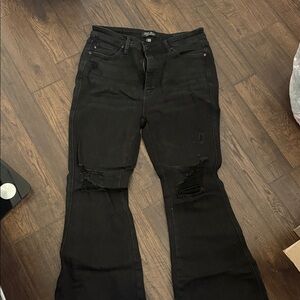 Judy Blue Black Flare Jeans